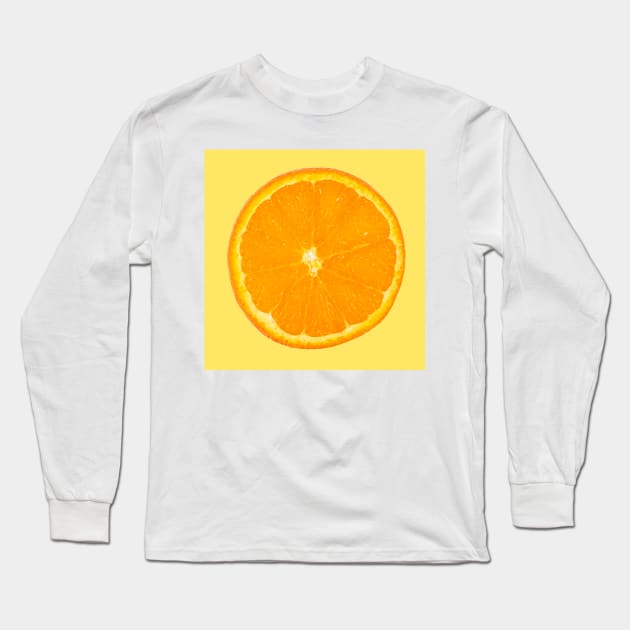 Orange slice Long Sleeve T-Shirt by Canimsubensila 